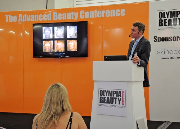 Miles Berry at Kensington Olympia Advanced Beauty Conference