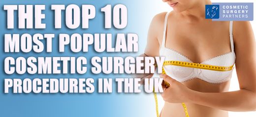 What are the most popular cosmetic surgery procedures in the UK